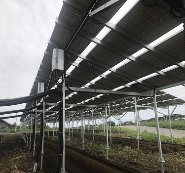 zonne-boerderij montagesysteem, japan