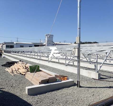  30 MW grond zonne-montagesysteem project in Fukui Japan